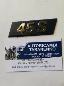 SCRITTA FREGIO FIAT UNO  45 S RICAMBI ORIGINALI - Imagen 1 de 1