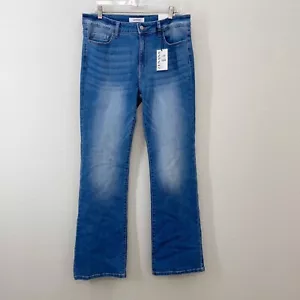 Zenana Anna Mid Rise Boot Cut Denim Blue Jeans DOP-1640MM Womens size 31 NEW - Picture 1 of 6