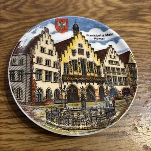 Kleiber Bavaria Made in Germany 4" Plate Pin Dish  Frankfurt a. Main Romer - Picture 1 of 2