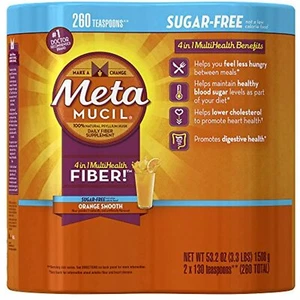Product of Metamucil Orange Smooth Sugar-Free Powder, 2 pk./130 tsp. - [Bulk - Picture 1 of 2