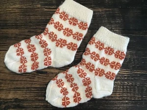 New Women’s Handmade 100% Wool Socks Sheep Hand Knitted Super Warm,One Size(6-9) - Picture 1 of 12