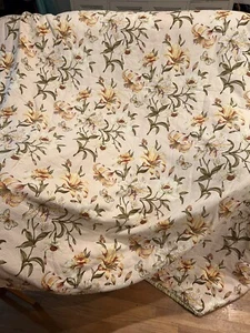 Waverly Reversible 3pc Full Sz Comforter & Sham Set Tiger Lilies & Butterflies - Picture 1 of 16