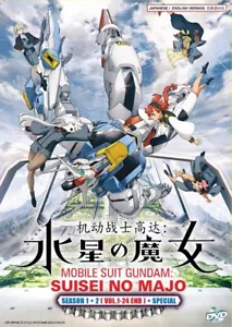 DVD Mobile Suit Gundam: The Witch From Mercury Season 1+2 (1-24 End)+Special ENG - Picture 1 of 5