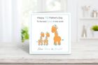 Personalised FATHER'S / 1st FATHER'S DAY CARD Twin boys to Dad, Daddy, Grandad 