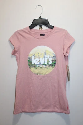 CAMISETA LEVI'S NIÑAS CARTEL LOGO 100% ALGODÓN ROSA Y MULTICOLOR TALLA L Foto 1 de 3