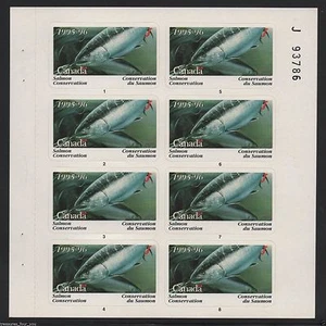 1995 CANADA Salmon Conservation "J" Junior Fishing Full Stamp Sheet NCSC-7J MNH - Picture 1 of 1