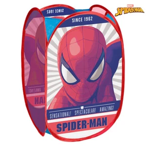 NEW SPIDERMAN Boy Children Bedroom Pop Up Foldable Storage Basket Bag Toy Bin S - Picture 1 of 4
