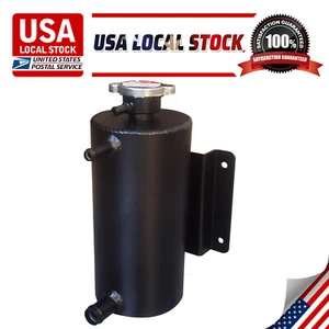 Cabezal universal de botella de tanque de expansión de agua refrigerante de aluminio de 1,5 L negro - Imagen 1 de 10