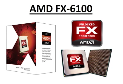 AMD FX-6100 Hexa Core Processor 3.3 - 3.9 GHz, 6MB Cache, Socket AM3+, 95W CPU  - Image 1 of 4