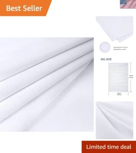 Luxury White 14 Count Aida Fabric Bolt - 59 x 39 inches for All Embroidery - Picture 1 of 9
