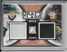 2014-15 ITG Draft Prospects Drouin/Zadorov Draft Class Dual Jersey Bronze #d/20