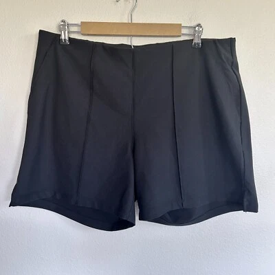 NWT Adidas Golf Shorts Womens XL Black Pintuck Pull On Active Stretch - Image 1 of 4