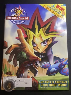 Beckett Pokemon & Anime Collector Magazine Vol 5 Num 5 Issue 45 Poster! YuGiOh! - Image 1 of 4
