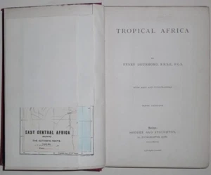 Tropical Africa by Drummond maps illustrations London 1888 - Imagen 1 de 5