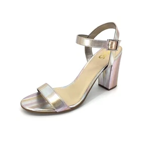 Circus by Sam Edelman Esther Sandale klobiger Absatz silber metallic Größe 10 neu ohne Karton - Bild 1 von 9