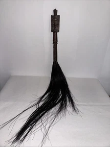 Vintage Tribal African Tail Fly Whisk Whip Holzgriff 🔥🔥🔥🔥 - Bild 1 von 13