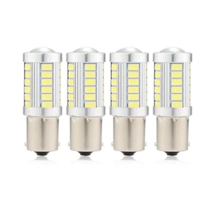 4x 1156 BA15S 33SMD LED Bombilla Interior Freno Trasero Señal de Giro Inverso L - Imagen 1 de 9
