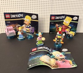 LEGO Dimensions The Simpsons LOT Complete Homer, 71202 Bart, 71211 Krusty 71227