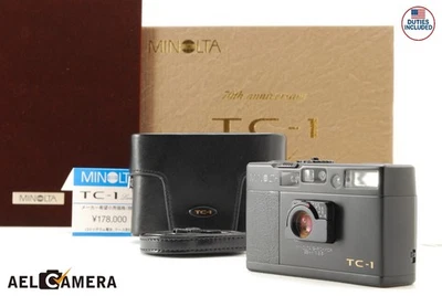 【TOP MINT】 Minolta TC-1 Limited 70th Limited Black 35mm Film Camera From JAPAN - Image 1 of 4