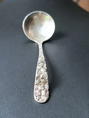 РЕДКАЯ ВИНТАЖНАЯ 1930-х годов серебро 925 пробы 3 7/8» кремовый ковш BALTIMORE ROSE SCHOFIELD - Изображение 1 из 4