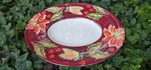 HERMOSO Plato Grande Disegno Italia Multicolor Para Servir Ensalada 19X16" - Imagen 1 de 15