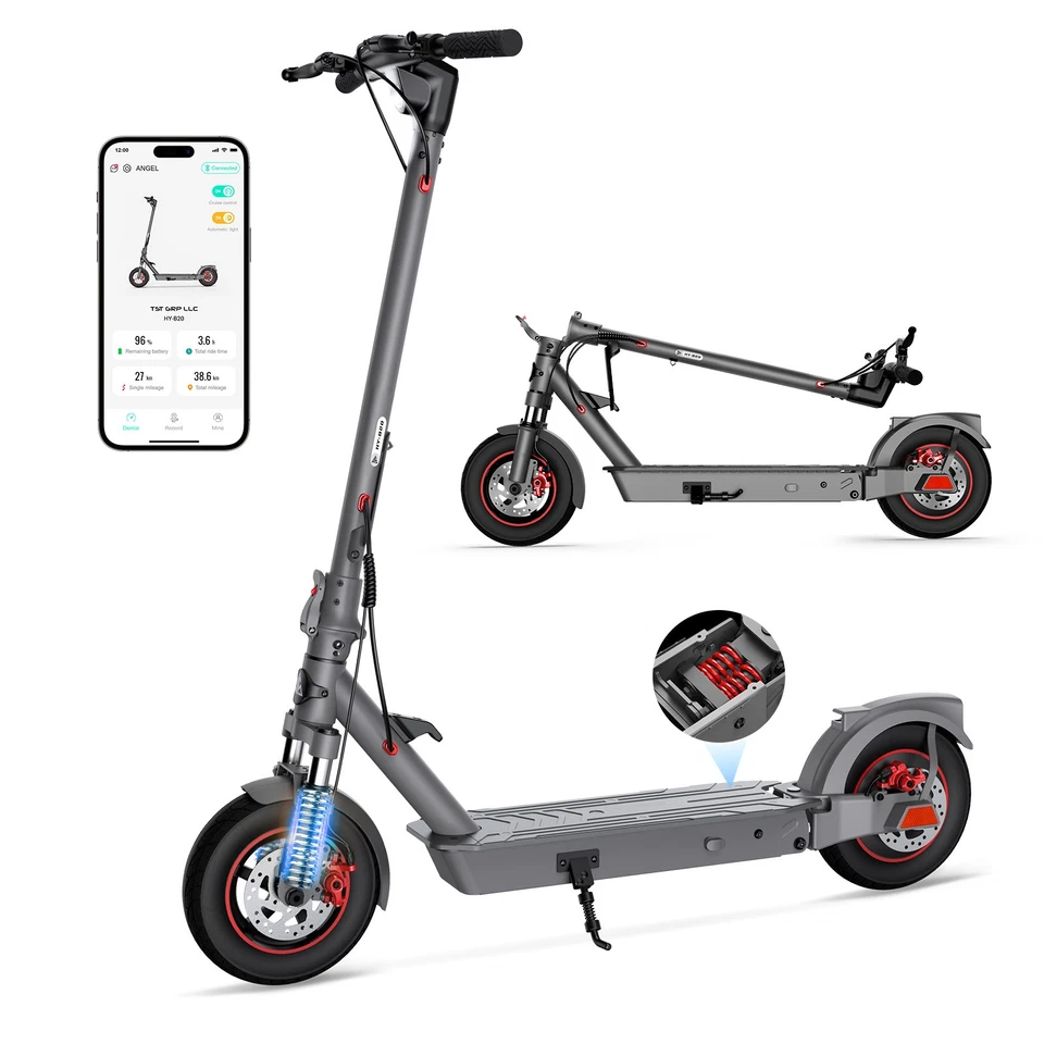 SISIGAD NEU E-Scooter mit LCD maximal 800W, 42km Reichweite, 20km/h, klappbar (Nein ABE)