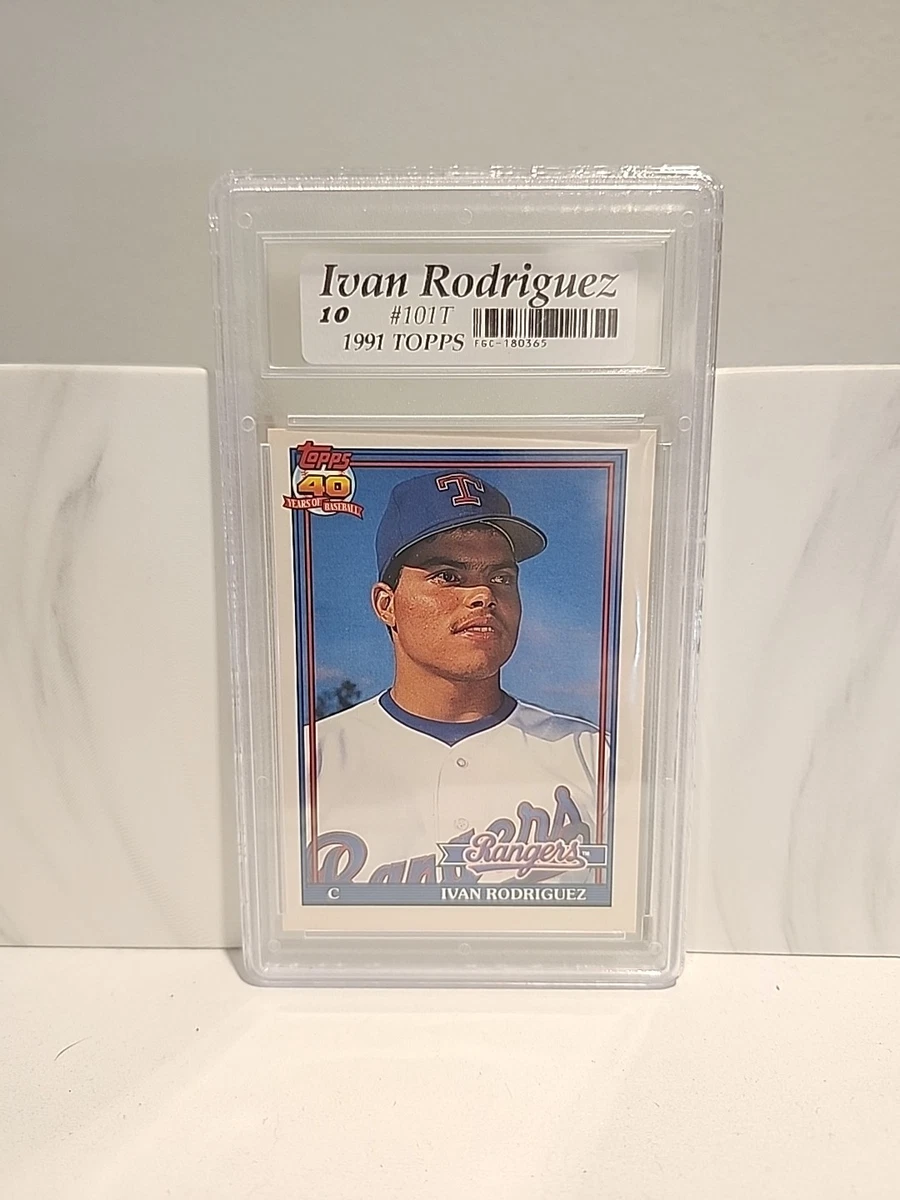 Ivan Rodriguez 10 Graded Baseball Sports Trading Cards