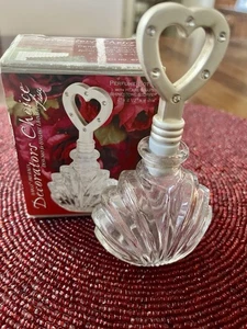 DAVCO DECORATOR CHOICE Klarglas mit silberfarbener Herzplatte klare Strasssteine - Bild 1 von 3