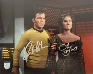 Foto oficial de 8x10 firmada por William Shatner y Susan Howard Star Trek (26966) - Imagen 1 de 3