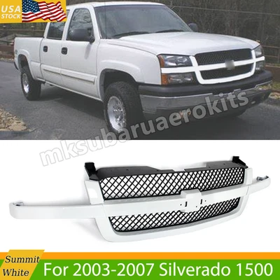 For 2003-2007 Chevrolet Silverado 1500 SS Summit White & Black Grille Assembly Foto 1 de 4