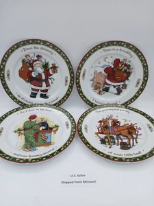 Christmas Story Salad Plate Winget Series 2 Complete Set of 4 International 8.25 - Picture 1 of 6
