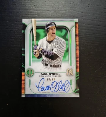 2022 Topps Tribute Paul O'Neill On Card Auto /99 #TA-PO Signed Yankees - Image 1 of 2