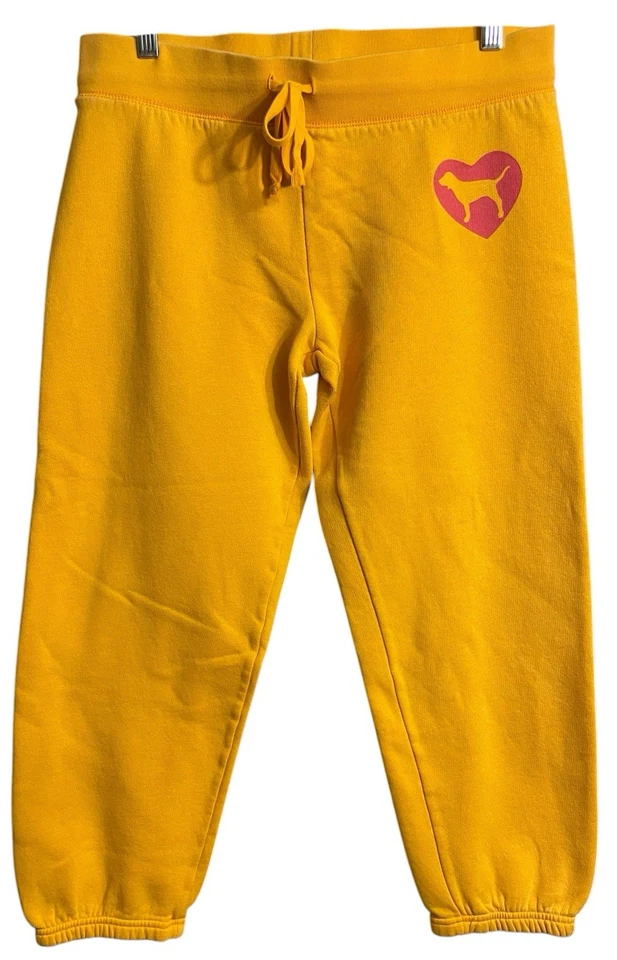 Sudaderas de colección Y2K Victoria’s Secret ROSA amarillo naranja logotipo trasero para mujer hechizo mediano Foto 1 de 4