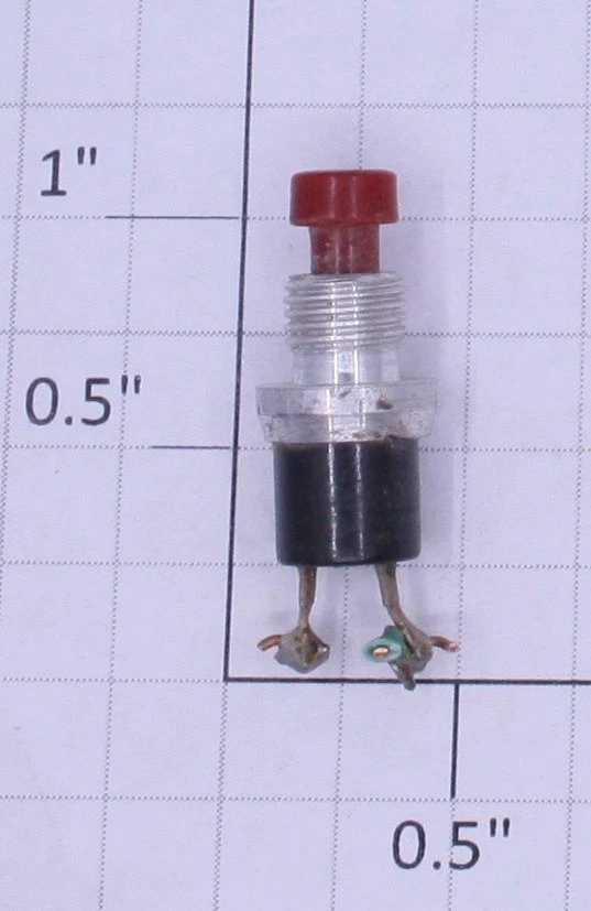 Radio Shack 275-1547-1 Rojo Momentáneo SPST SIN Interruptor de Botón (Bolsa de 12) Foto 1 de 1