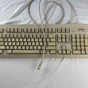 Compaq Vintage RT101 Mechanical Keyboard Wired P/S Connection For Computer - Picture 1 of 10