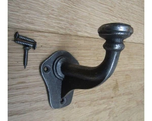 Rustic iron coat hook industrial hanging hook antique iron - Picture 1 of 3