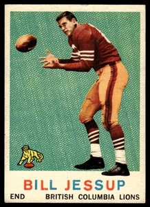 1959 Topps VTG CFL Canadian Football League Rookie Bill Jessup Rookie British - Picture 1 of 2