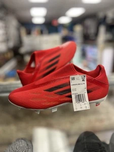 Adidas Speed Flow schnürlose feste Bodenschuhe Stollen Fußball Herren Größe 7,5 - Bild 1 von 13