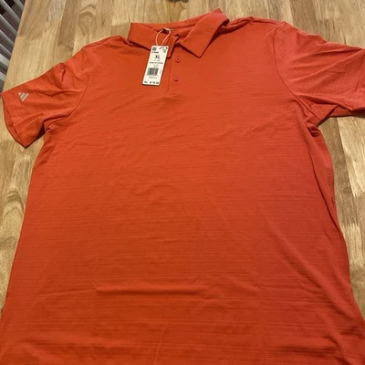 Camisa polo de golf Adidas a rayas texturizadas para hombre - A704 talla XL Foto 1 de 3