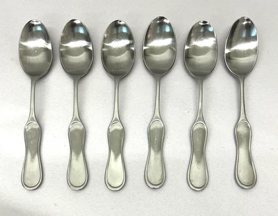6 cucharaditas de acero inoxidable Lauffer Holland Towle Lariat 6,25" raras Foto 1 de 4
