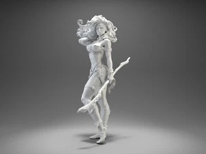 Savage Land Rogue Woman unbemalt unmontiert 3D-gedrucktes Harzmodell NSFW - Bild 1 von 19