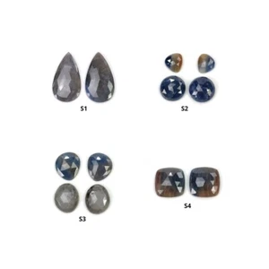 Cojín de zafiro bicolor sin tratar, pera, forma desigual 11*9 mm - 43*24 mm juegos - Imagen 1 de 5