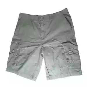 OP grau Nadelstreifen Shorts Herren Größe 40 Rücken Klappentaschen Cargo Style - Bild 1 von 10