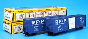 Life Like 8528 - HO Gauge - Evans 50ft RF7P Car x 2 - Picture 1 of 13