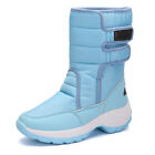 Women Winter Warm Fur Lined Snow Boots Waterproof Casual High-top Mid Calf Shoes