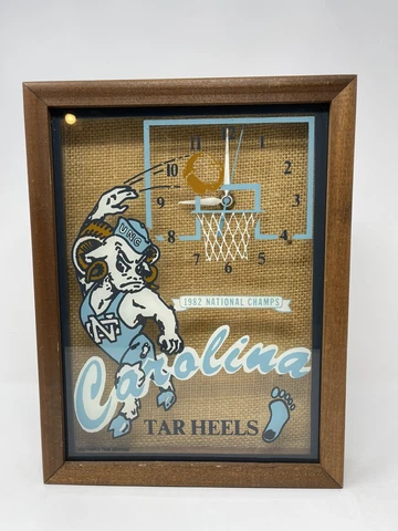 1982 UNC North Carolina Tar Heels NCAA Championship Clock Michael Jordan *READ* Cover