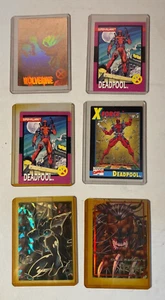 90'S CARD LOT  1992 Impel X-Men Series 1 Deadpool x2 PITT WOLVERINE ETC - Picture 1 of 3