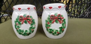 Otagiri Mary Ann Baker Holly Berry Salt and Pepper Shakers Vintage - Picture 1 of 9