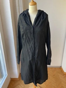 Transit, Tandem, Mantel, Kapuze, Leinen, schwarz, Gr. 40 (4, L), gebraucht - Bild 1 von 4