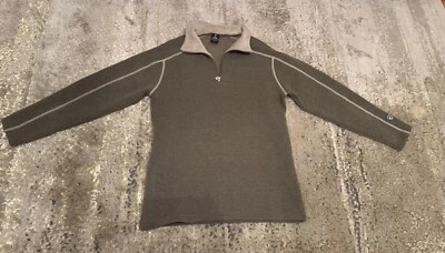 Kuhl Revel 1/4 Zip Men's Medium Brown Gorpcore Outdoor Hiking Fleece 3007 - Image 1 of 3